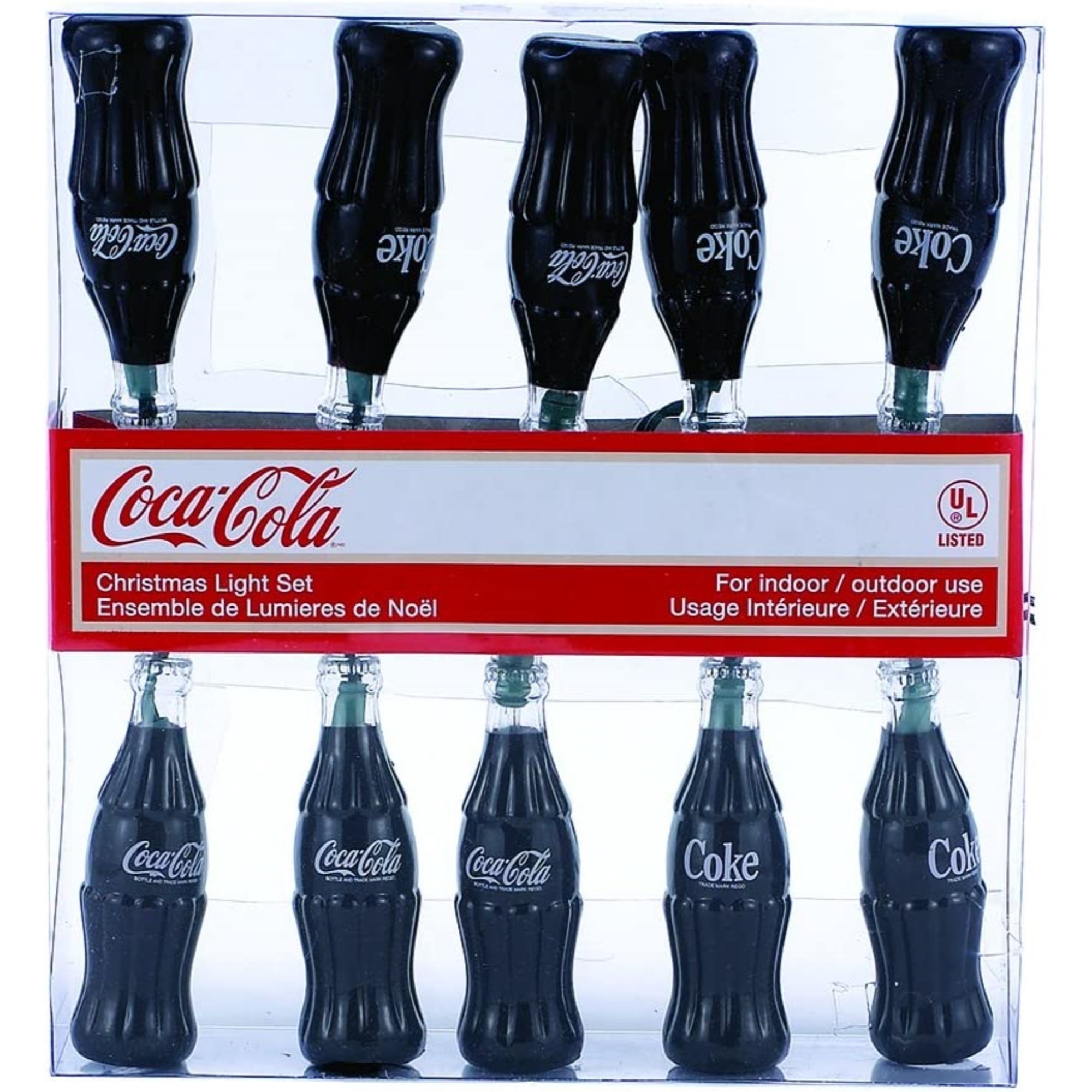 Kurt Adler Indoor/Outdoor String UL 10-Light Set, Coca-Cola