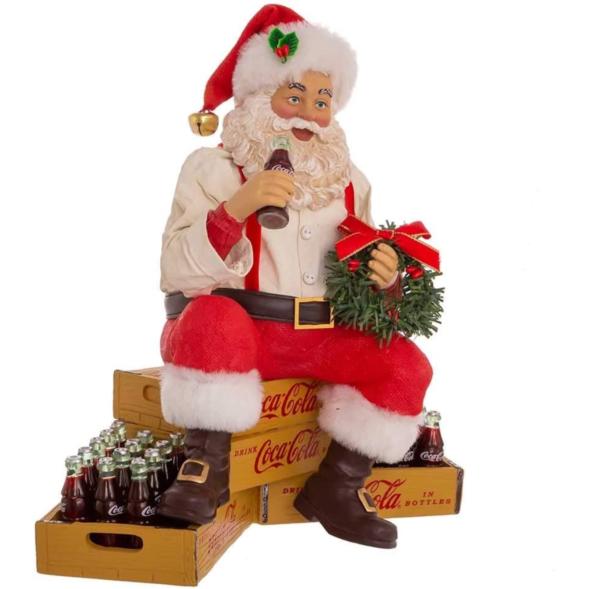  S.ADLER コカコーラ サンタCoca-Cola Santa Kurt Adler Fabriché Collection, Coca-Cola Santa Sitting on Crates