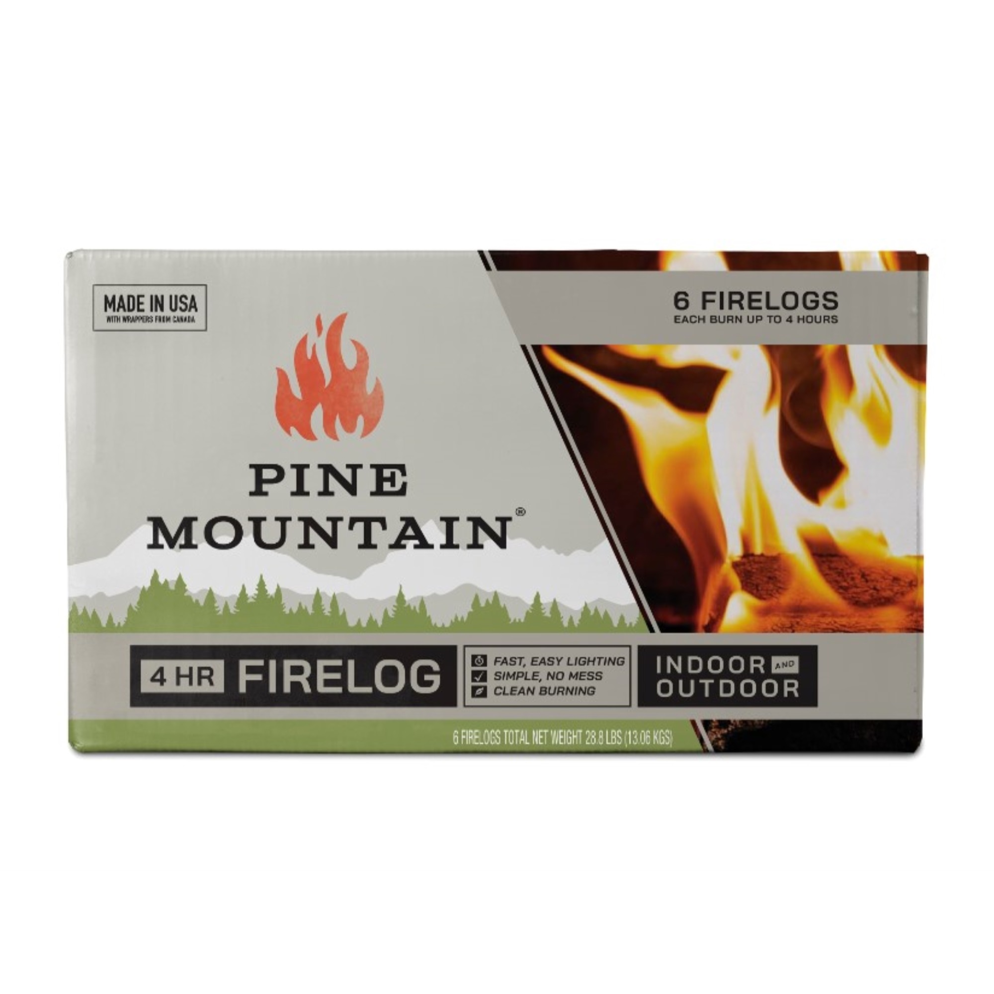 【新品未使用】Beacon185-103-Wood Pine Mountain Traditional Indoor/Outdoor 4-Hour Burning Fire