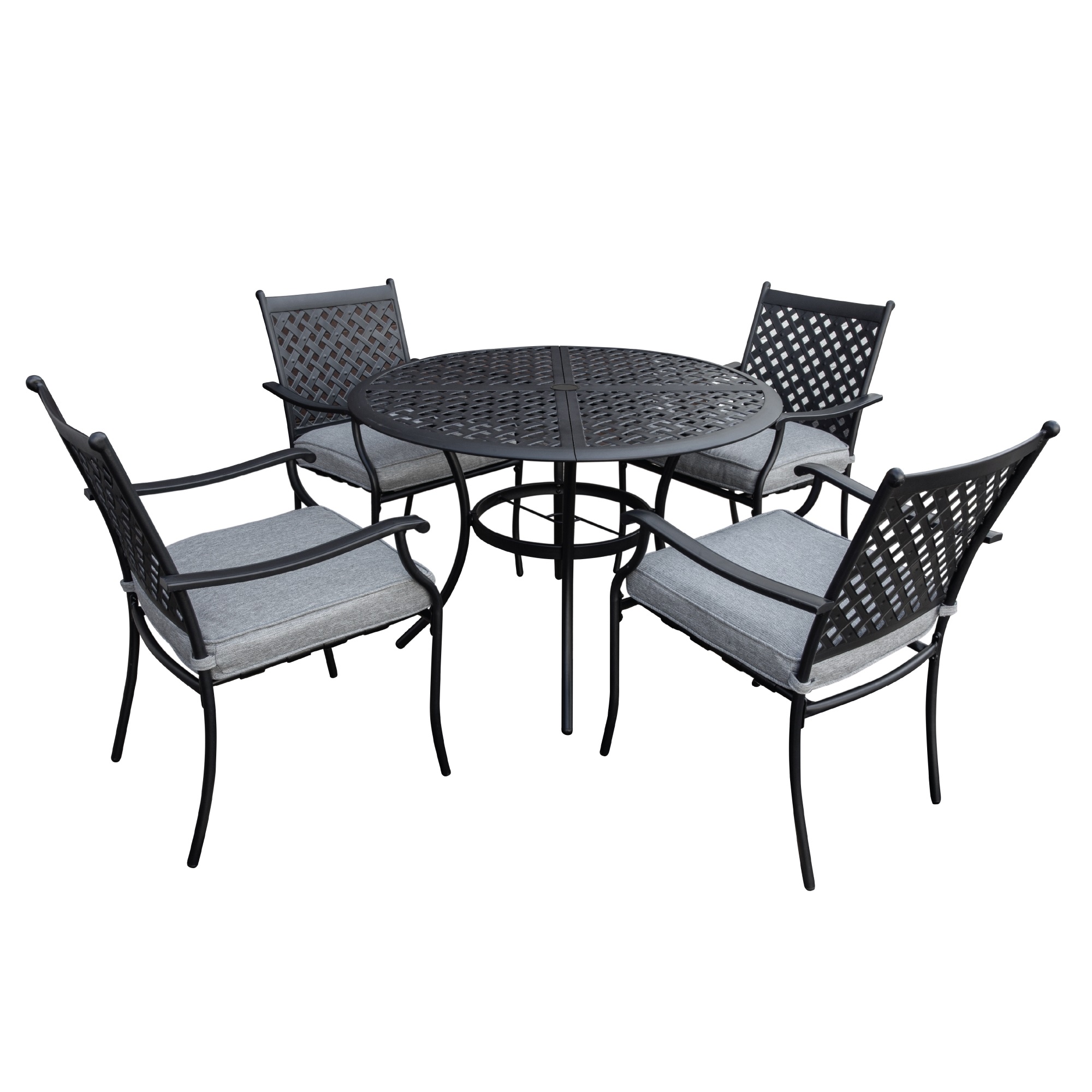 round metal patio chairs