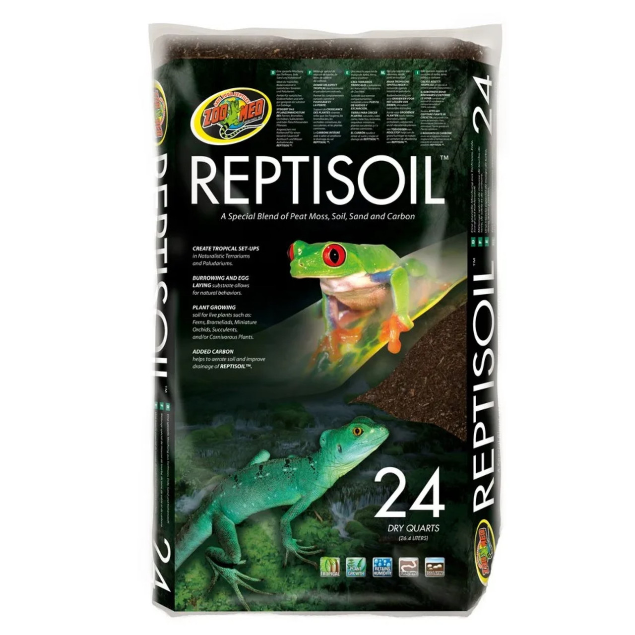 Zoo Med Laboratories ReptiSoil Substrate, Peat Moss, Soil