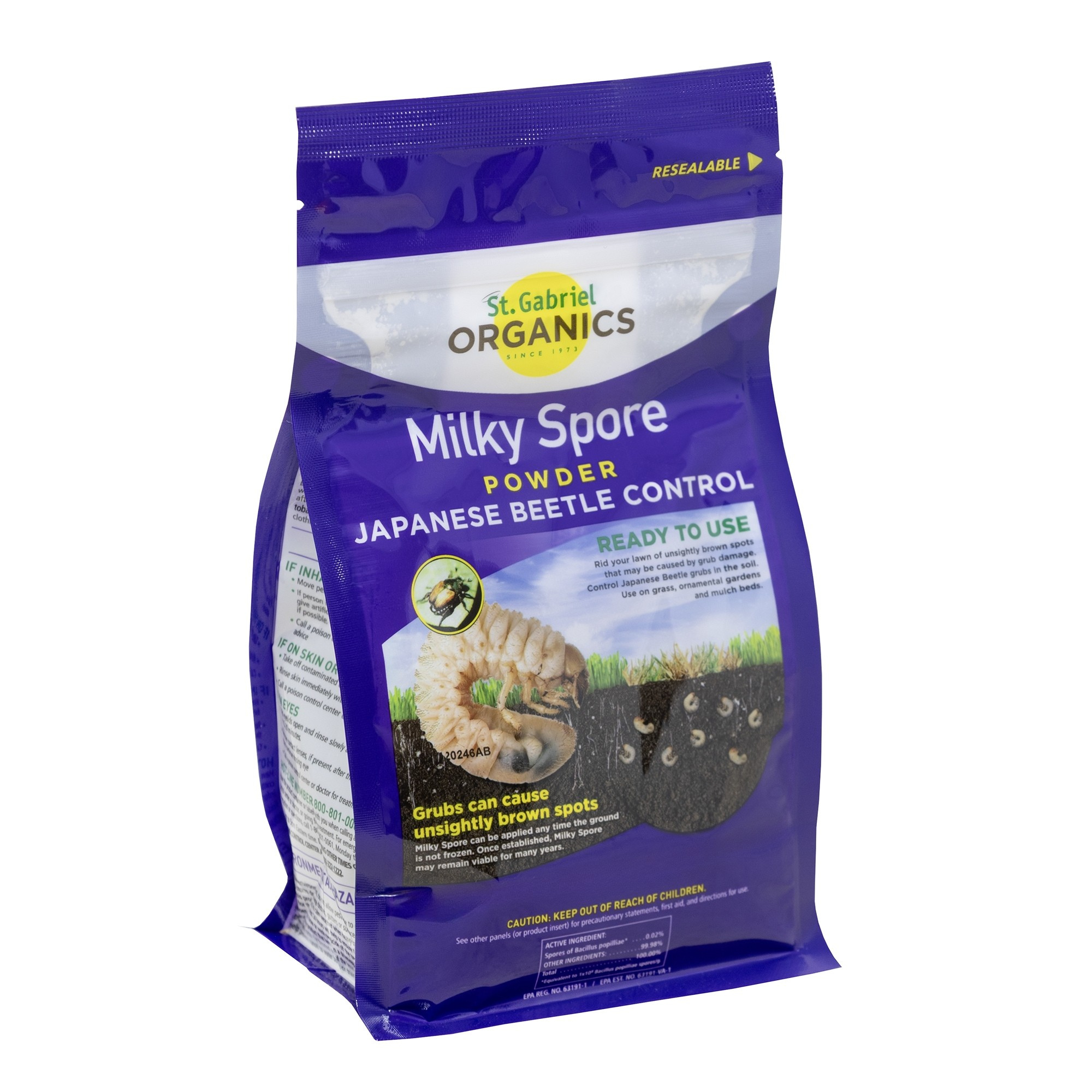 St. Gabriel Organics Milky Spore Japanese Beetle Grub Killer