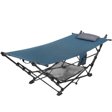 Zenithen Outdoor Patio Folding Collapsible Hammock w/ Sturdy