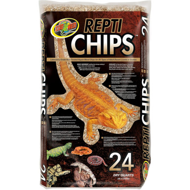 Zoo Med Repti Chips Aspen Wood Substrate Bedding for Desert Reptiles ...