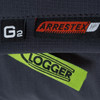 Clogger Grey Zero Chainsaw Pants Zip Pull Up Close