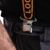 Clogger Premium Suspenders Logo Clipped Close Up