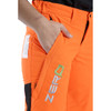 Clogger Hi-Vis Orange Zero Women's Chainsaw Pants Zoom Side Pocket