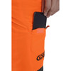 Clogger Hi-Vis Orange Zero Men's Chainsaw Pants Zoom Phone Pocket