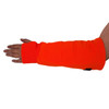 Clogger Chainsaw Arm Protector With Stretch Thumbhole Cuff Front View