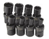 SK Hand Tool SKT33300 SK Hand Tool .38in. Drive 6 Point Swivel Fractional Impact Socket Set - 8 Pieces