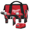 MILWAUKEE MLW2493-24 M12™ 4 Piece Automotive Combo Kit Electric Tools