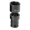 Grey Pneumatic GRE915UMS 1/4" Surface Drive x 15mm Standard Universal