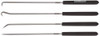 Ullman Devices ULLCHP4-L CHP4 Hook and Pick Set with Textured Cushion Grip Handles, 6-7/8", 4-Piece