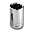 SK Hand Tool SKT40826 40826 12 Point 13/16-Inch Drive Deep Socket, 1/2-Inch, Chrome