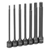 Grey Pneumatic GRE1267MH 3/8 In Dr Metric Impact Hex Bit Driver Set 6 In L - 7-Pc