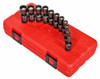 Sunex SUN1825 1825 1/4-Inch Drive Universal Magnetic Impact Socket Set, Metric, 12-Point, Cr-Mo, 5mm - 15mm, 11-Piece