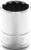 WILMAR WLMW32526 Performance Tool W32526 1/2" Drive 12-Point Socket, 13/16"