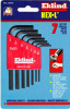 EKLIND TOOL EKL10107 Eklind Short Arm Hex-L Key Set 7 Piece 5/64 " 3/32 " 1/8 " 5/32 " 3/16 " 7/32 " 1/4 "