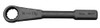 Martin Sprocket & Gear MRT1807 Martin Forged Alloy Steel 1-1/16" Opening Straight Pattern Striking Face Box Wrench, 12 Points Standard, 9-7/8" Overall Length, Industrial Black Finish