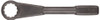 Martin Sprocket & Gear MRTRN7100 Martin Forged Alloy Steel 1-5/8" Opening Straight Pattern Striking Face Box Wrench, 6 Points Standard, 11" Length, Industrial Black Finish