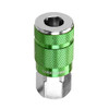 Legacy Manufacturing LEGA71410B ColorConnex Coupler, ARO Type B, 1/4 in. FNPT, Green -