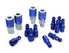 Legacy Manufacturing LEGA72458C ColorConnex Coupler & Plug Kit (14 Piece), Automotive Type C, 1/4 in. NPT, Blue, A72457C