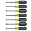 Klein Tools KLE65160 7-Piece Metric Cushion-Grip Nut Driver Set - 3'' Shafts