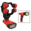 E-Z Red EZRXLUHLS EZ RED 1000 lm Rechargeable, Cordless Under Hood/Hands Free Light with Pistol Grip and Clamp, Red