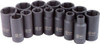 Sunex SUN3328 Tools 3328 3/8" Drive Semi-Deep Impact Socket Set - 14 Piece