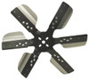 DERALE 17617 Heavy Duty Flex Fan: 17 Diameter; Reverse Rotation; Stainless Blades; Black Hub