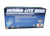 SAS Safety SAS6608-20 Derma-Lite Powder Free Exam Grade Disposable Nitrile 5 Mil Gloves, Large Box of 100 Gloves By Weight