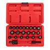 Sunex SU1818 , 1/4 Inch Drive Master Magnetic Socket Set, 23-Piece, SAE/Metric, 3/16" - 1/2", 5mm-15mm, Cr-Mo Steel, Heavy Duty Storage Case, Includes Universal Joint & 2” Extension