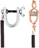 Justrite JT08505 3' Long Insulated Ground Wire with ''C'' Clamp and Clip