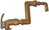 Justrite JT08308 Brass Drum Siphon Adapter and Self Closing Faucet