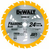 DeWalt DW3578B10 Framing Blade 7-1/4" Dia 24 Tpi 5/8" Round Thin Kerf Bulk, 10 Pack