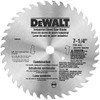 DeWalt DW3325 7-1/4-Inch 40 Tooth ATB Combination Saw Blade with 5/8-Inch and Diamond Knockout Arbor,Silver