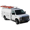 KARGOMASTER 47953 Kargo Master Single Low ROOF Covered Service Body Drop Down Ladder Rack