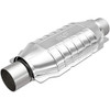 MAGNAFLOW 339106 Universal Catalytic Converter California Grade CARB Compliant - Stainless Steel 2.5in Inlet/Outlet Diameter, 16in Overall Length, No O2 Sensor - CA Legal Replacement