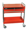 Sunex SUN8013A 8013A Service Cart with Locking Drawer and Locking Top, Red