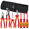 Knipex KNP9K989825US 7PC PLIERS/SCREWDRR TOOL SET-1,000V, NYLON POUCH