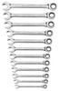 GearWrench KDT85597 85597 12-Piece Metric Ratcheting Open End Wrench Set