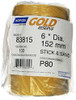 Norton NOR83815 662611-83815 Gold Reserve 6" P80B PSA Disc Roll, (100 Discs/Roll)