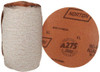 Norton NOR31481 A275 No-Fil Adalox Paper Abrasive Disc, Fiber Backing, Pressure-Sensitive Adhesive, Aluminium Oxide, 6" Diameter, Grit 80 (Roll of 100)