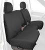 COVERCRAFT SS3385PCCH Custom-Fit Front Bench SeatSaver Seat Covers - Polycotton Fabric, Charcoal Black