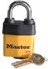 MASTERLOCK MSL911DPF MASTERLOCK Padlock, Covered Laminated Steel Lock, 2-1/8 in. Wide,