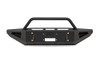 FAB FOURS S17RS41621 Red Steel Full Width Black Powder Coat Front Winch HD Bumper with Hoop