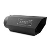 MBRP T5166BLK Exhaust Black Series Exhaust Tip 5 in. Inlet 6 in. Outlet Diameter 16 in. Length w/Stainless Steel Logo Plate Stainless Steel Black Coated Black Series Exhaust Tip