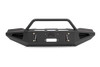 FAB FOURS R06RS11621 Red Steel Full Width Black Powder Coat Front Winch HD Bumper with Hoop