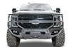FAB FOURS FS17X41601 Matrix Full Width Black Powder Coat Front Winch HD Bumper with Brush Guard