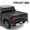 LEER 631301 HF350M | Fits 2019+ GM Chevy Silverado/GMC Sierra 1500 with 6.6 FT Bed | Low-Profile, Easy On/Off, Hard Tri-Fold Truck Bed Tonneau Cover